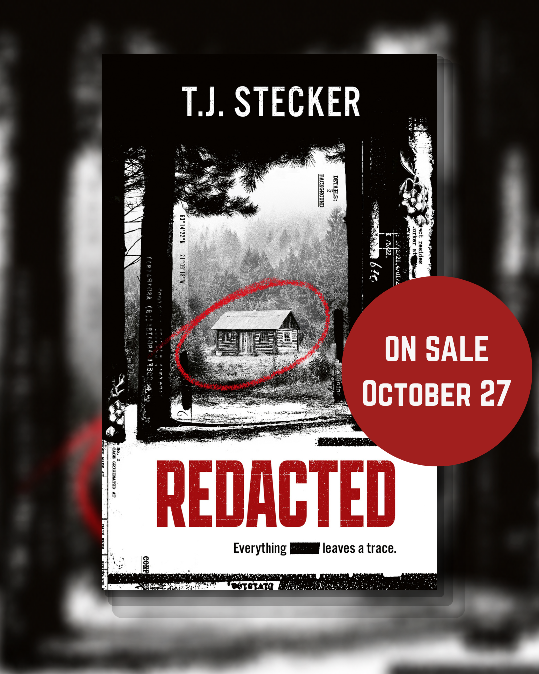 REDACTED by T.J. Stecker. On sale October 27.